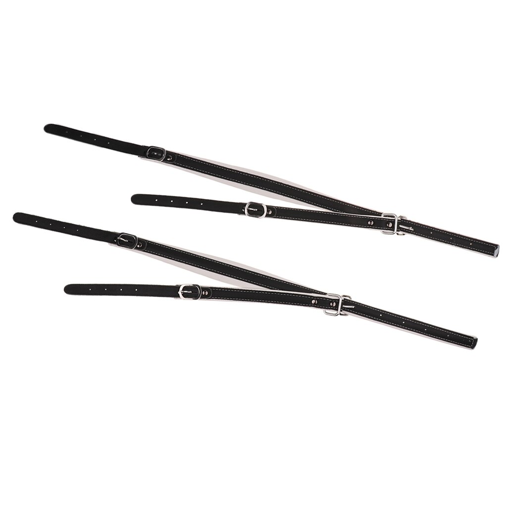 Cintos de couro de imitação ajustáveis, 2 peças, 48/60/96, faixas de configuração, baixo