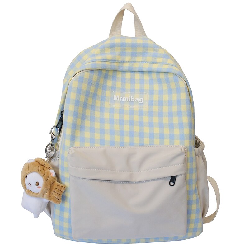 Katech Mini Backpack Girl, Fashion Backpack for Women Backpack with Plush Ball Hanger, Casual Backpack to Carry Small Stuff for On The Go, Grey