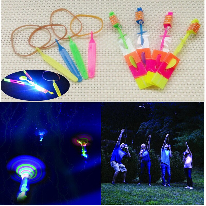 luminescent toys 4PC LED Light Up Flashing Dragonfly Glow For Party Toys Funny Z0301