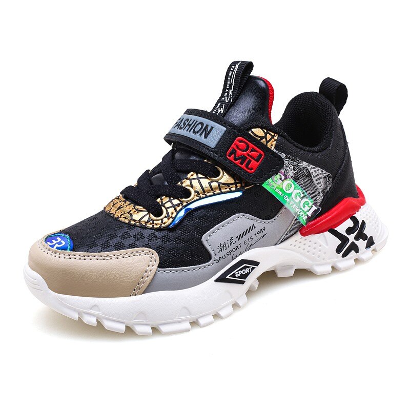 Mode Kinderen Schoenen Herfst Chunky Sneakers Voor Kinderen Leer Toevallige Loopschoenen Jongens Dikke Zool Tenis Infantil