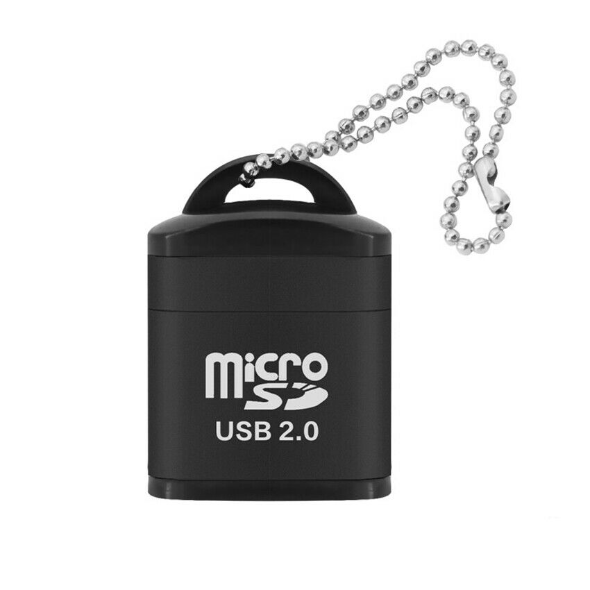 Portable Mini USB 2.0 Micro SD TF T-Flash Memory Card Reader Adapter Flash Drive SD Flash Memory: black
