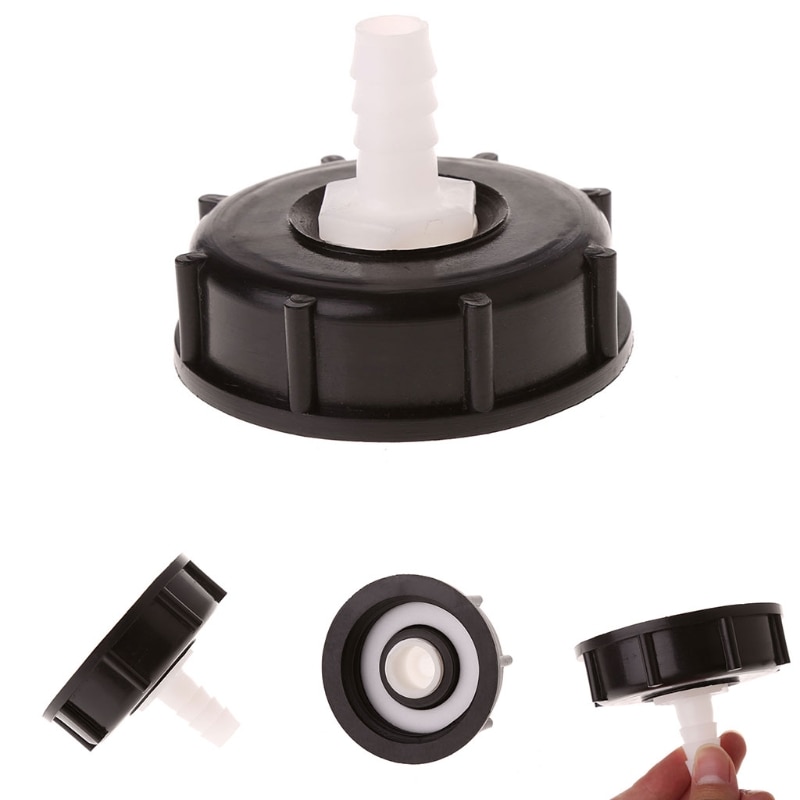 IBC Tote Tank Food Grade Drain Adapter 2.36" Coarse Thread To 12mm Hose Faucet Valve 10166