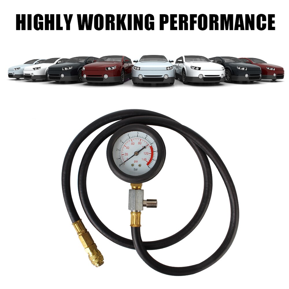 Auto Diagnostics Tools Quick Coupling Car Test Set Low Oil Warning Devices 0~140psi 0~10bar Engine Oil Pressure Test Kit