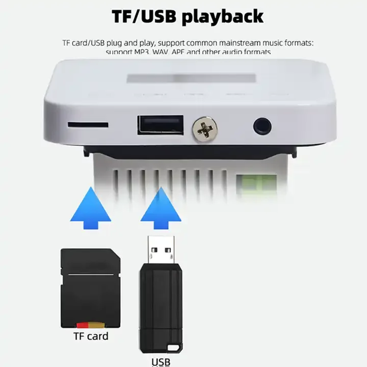 86 Bluetooth Mini tło domu System muzyczny jest kompatybilny ze szklaną klawisz dotykowy wzmacniacza ściennego i obsługuje FM USB TF