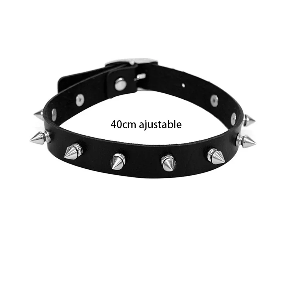 Harajuku Chocker Sexy Heart Lock Key Rivets Black Goth Punk Chokers Gothic Choker Naszyjnik dla kobiet Hip Hop Bondage Cosplay
