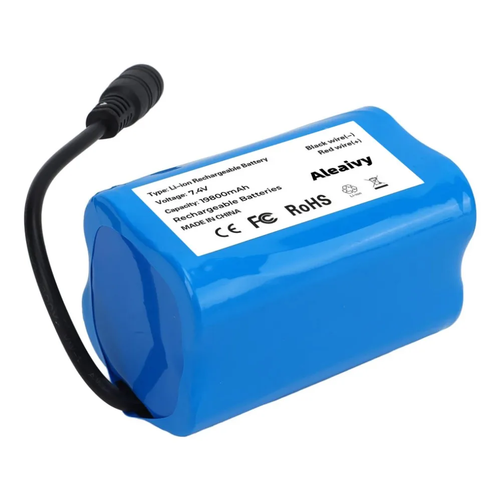 Li-ion-batteri 7.4v 19800 för  v020 v900 -5 v007 c18 h18 v18 d18b fx88 fjärrkontrollerade rc-fiskebåtsbatterier