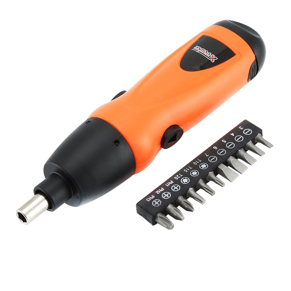 Detachable Handheld Battery Operated Mini Cordless With 11pcs Bits Household Electric Screwdriver Kit Switch Power Tool