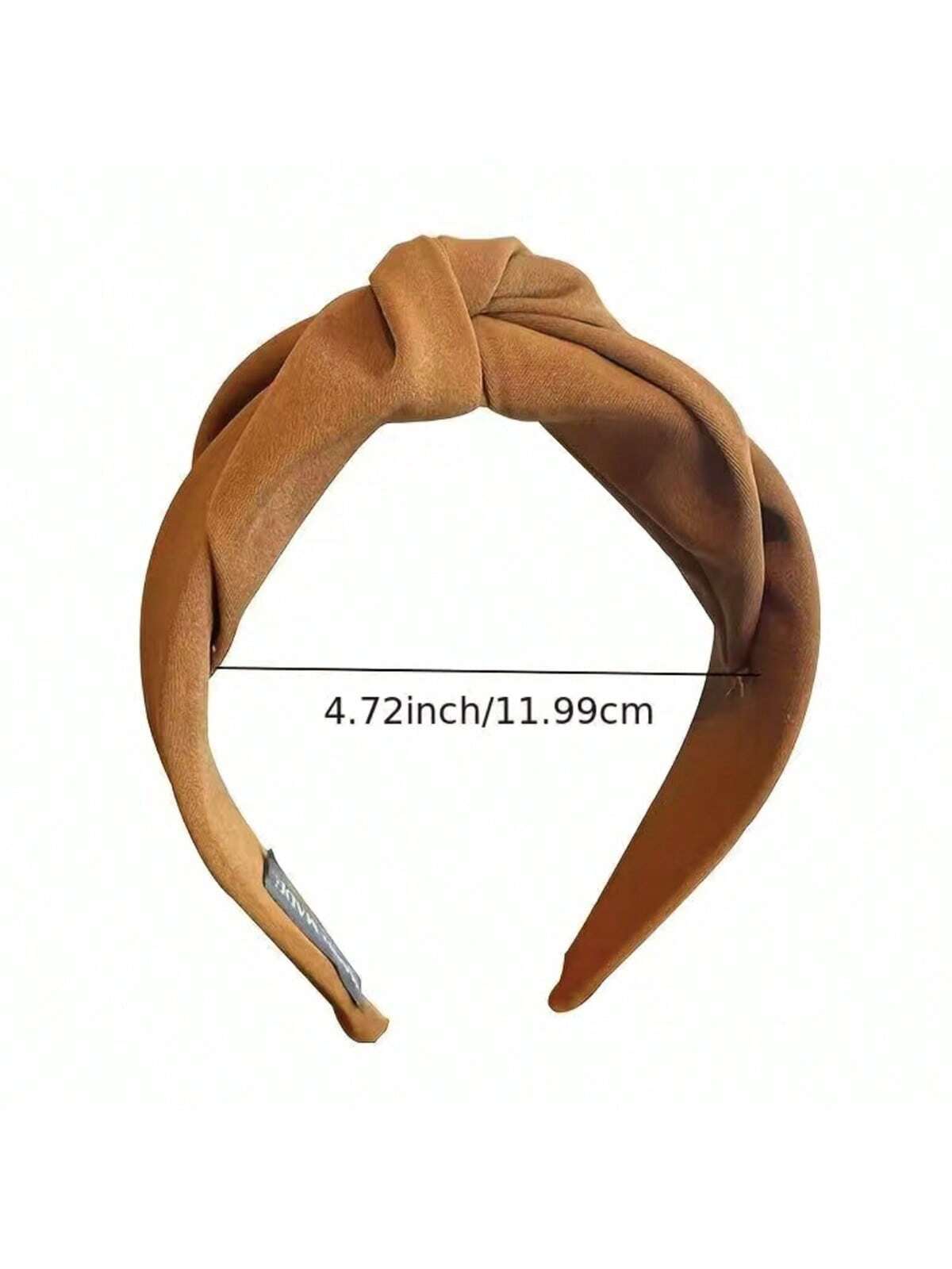 1 peça/3 peças faixa de cabelo de tecido macio vintage-1 peça de argola de cabelo com decoração de nó-acessório de cabelo largo e antiderrapante para um visual elegante