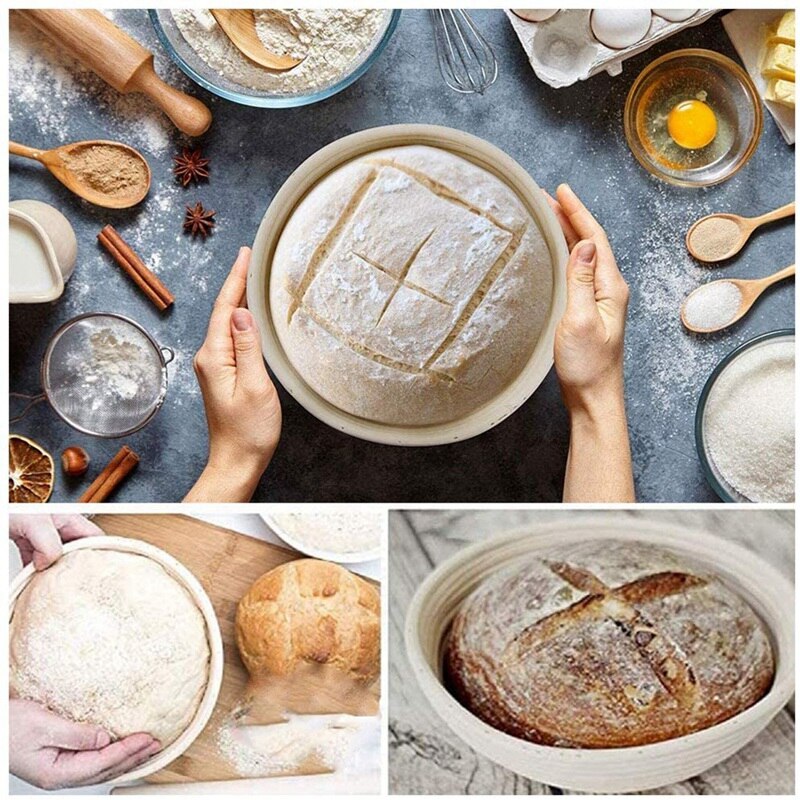 Brood Proofing Mand, Deeg Banneton Proofing Mand Deeg Schraper, Brood Bakken Kit,Proofing Doek Voor Bakingfrenchbread