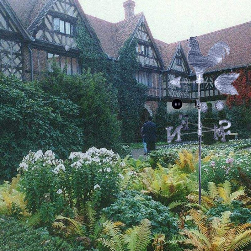 Traditional Rooster Weathervanes Iron Cock Wind Vane Wind Speed Direction Indicator Garden Yard TI99