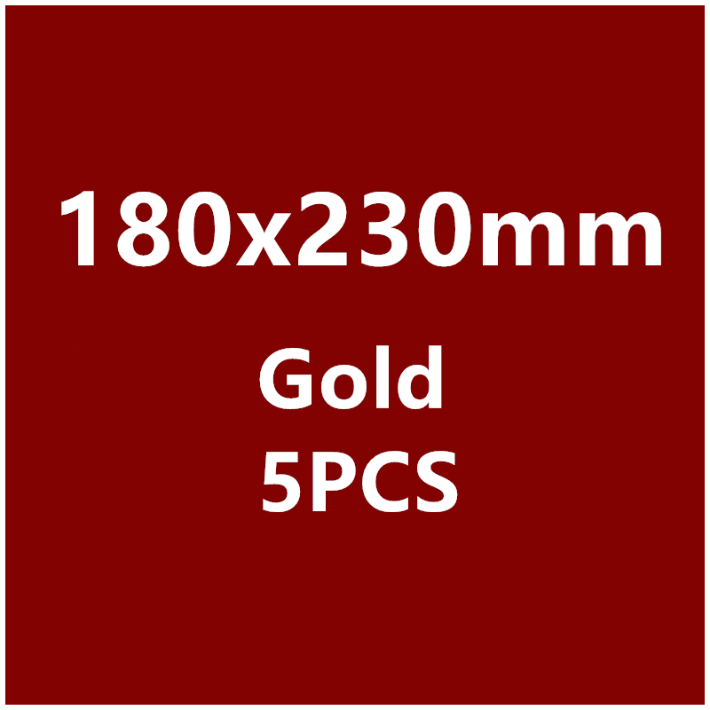 50/30/10/5PCS Gold Plating Paper Bubble Envelopes Bags Mailers Padded Envelope Bubble Mailing Bag Different Quantity: 180x230mm5PCS