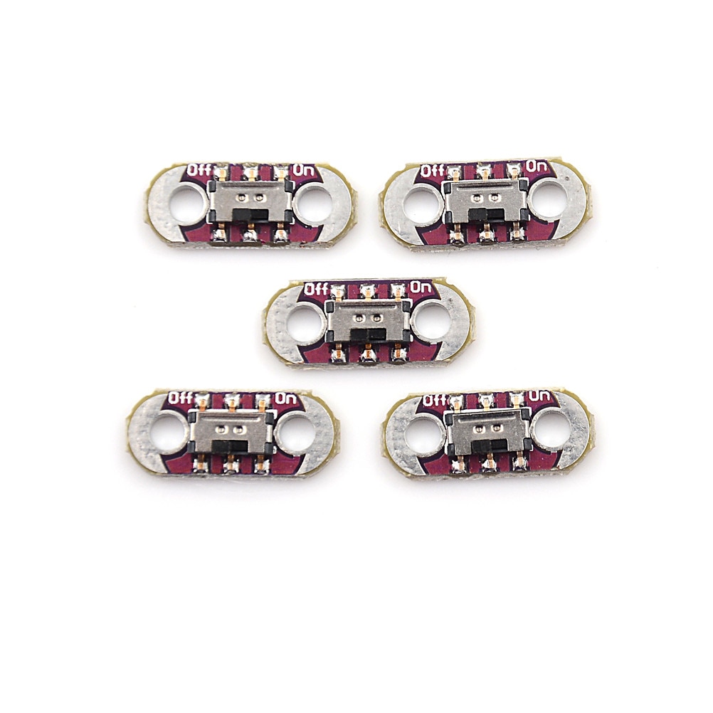 5 st switch-dpdtsmd vippomkopplare lilypad slide switch ayz 0202 gör-det- själv-kit