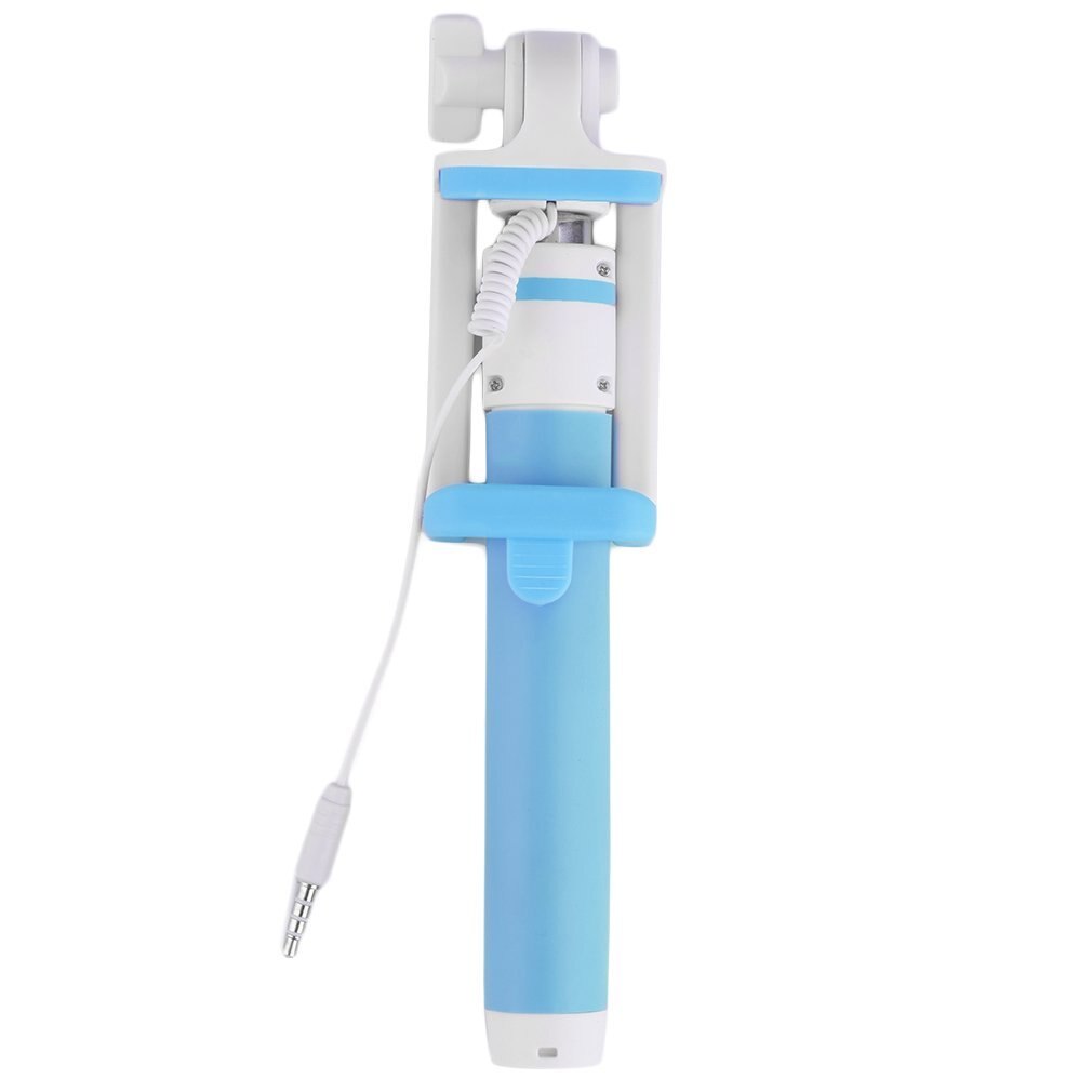 Wired Extendable Handheld Remote Shutter Selfie Stick Monopod For Phone: Default Title