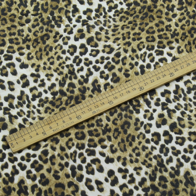 Leopard print silk blending cotton fabric silk cotton fabric 140cm width,SCT535