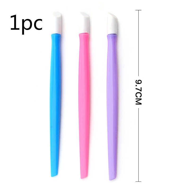 1PC Nail Cuticle Pusher Cuticle dead skin Remover Manicure Nail Art care Pedicure tool Random Color: Default Title