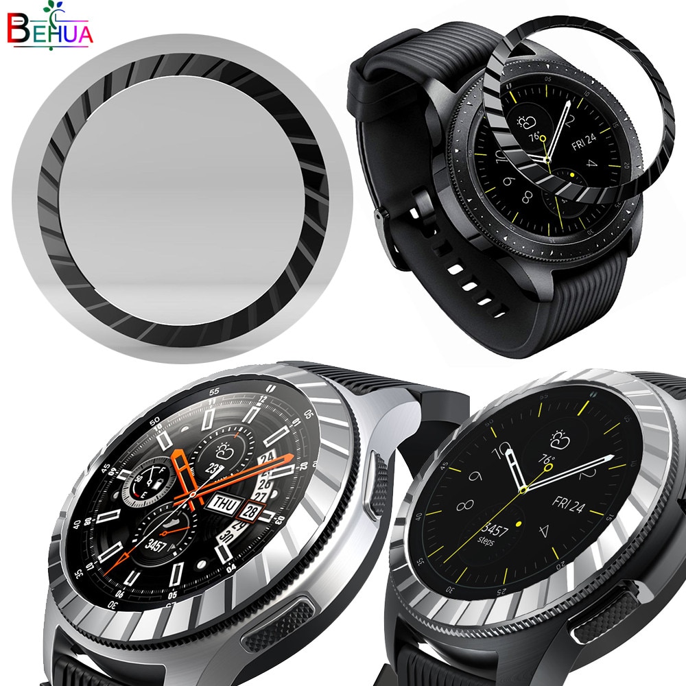 Rvs Case Cover Voor Samsung Galaxy Horloge 46Mm/42Mm/Gear S3 Frontier Dial Bezel Ring lijm Bumper Anti Scratch