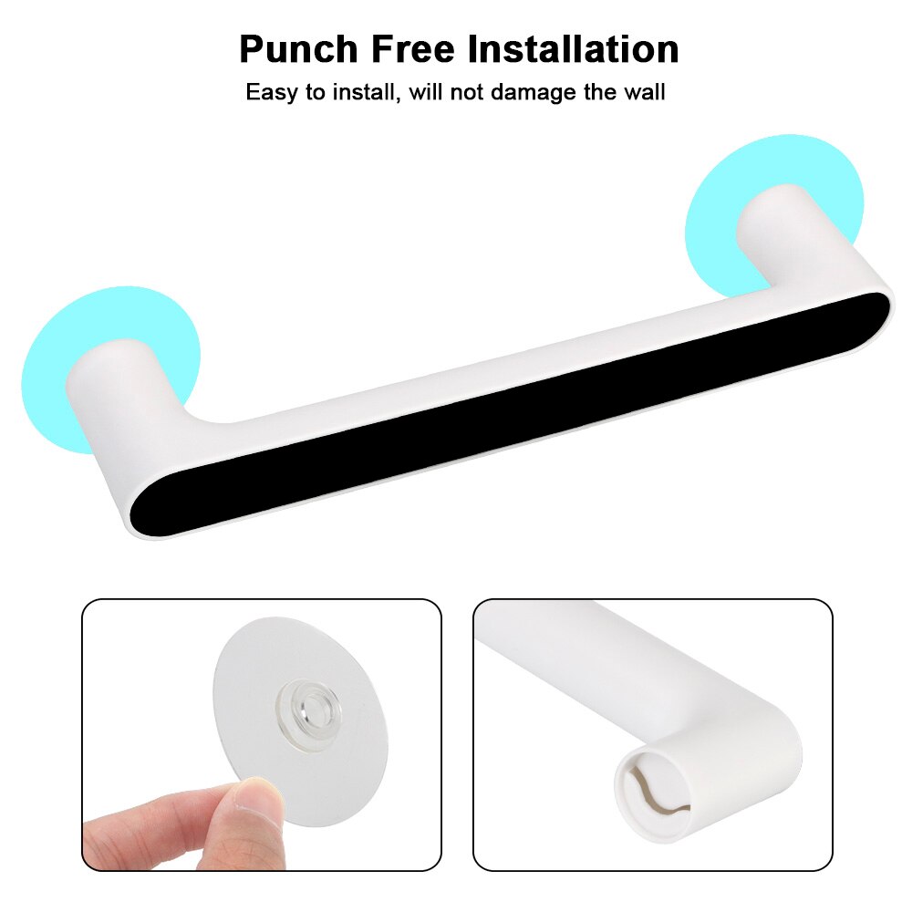 Hilife Keuken Badkamer Plank Handdoek Bar Badkamer Organizer Handdoek Hanger Punch Gratis Zelfklevende Handdoekenrek Wall Mounted