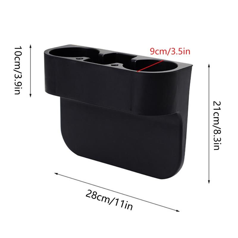 Car Truck Drink Holder Cup Gap Storage Box Stand Mount Side Insert Holder Coffee Bottle Food Rack Tray