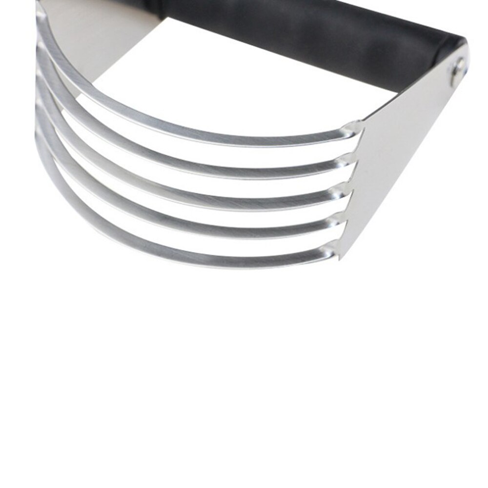 Stainless Steel Dough Cutter Flour Mixer Pastry Blender Flour and Butter Mixer Cake Pie Tools Soft Plastic Handle