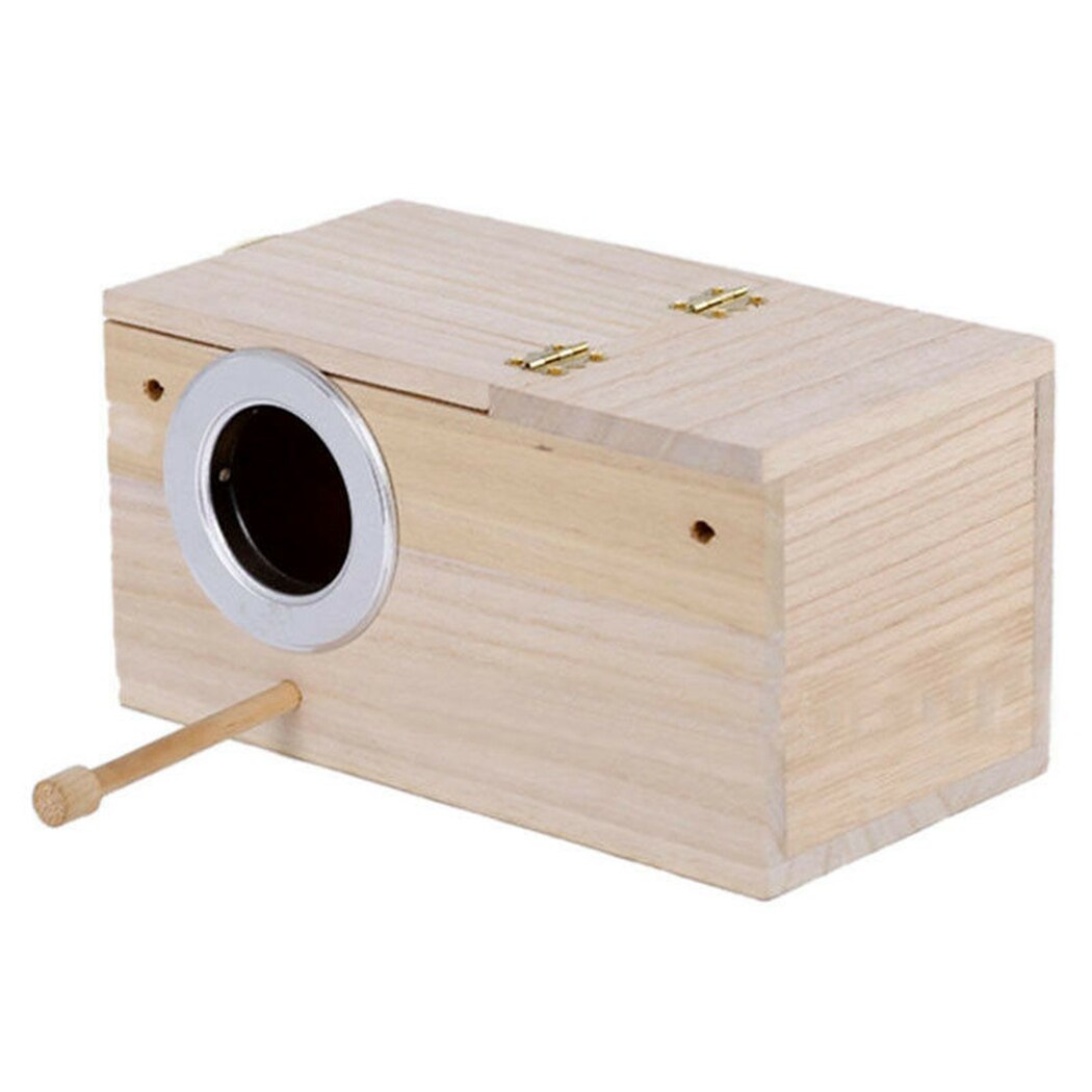Bird Nest Box Practical Wood Budgie House Small Bird Breeding Box Bird House Wood Breeding Box for Lovebirds Parrotlets
