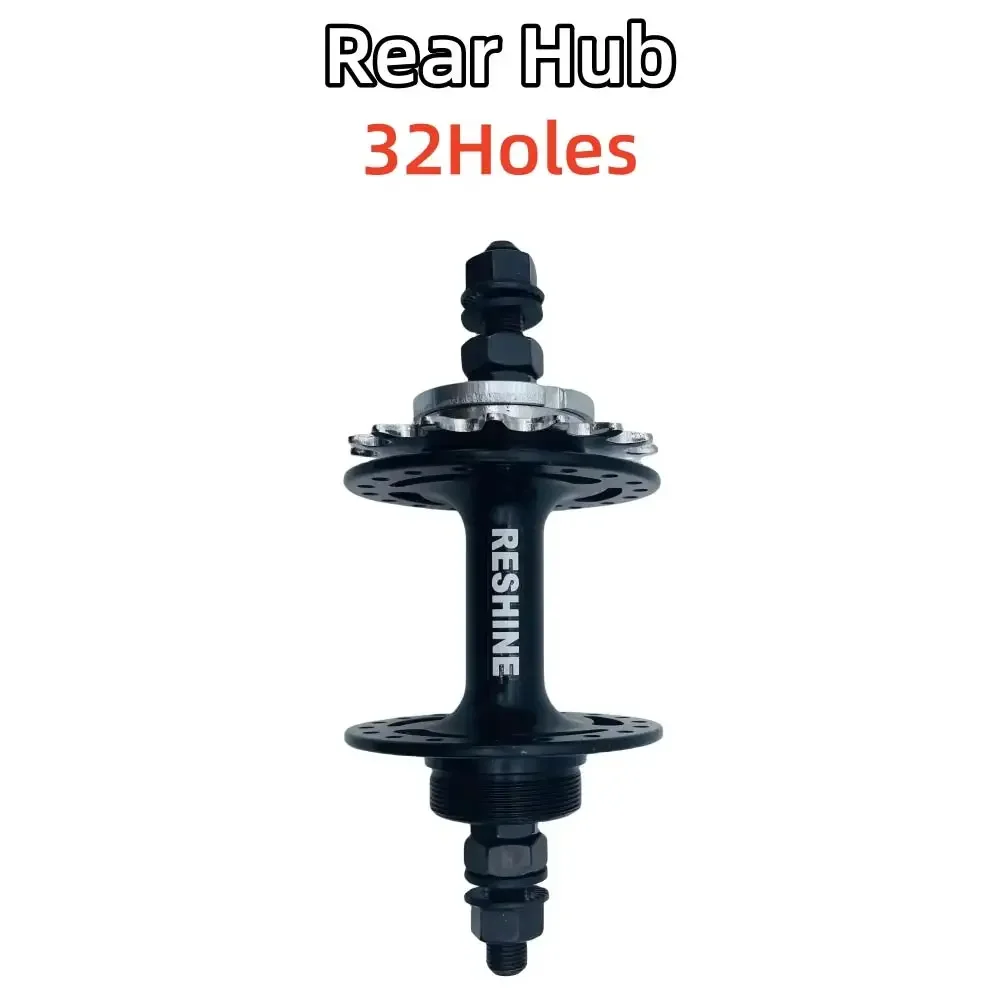 Mozzo bici a scatto fisso da 32/36 fori Mozzi bici da pista con cuscinetto asse da 3/8 "Mozzi bici da corsa a velocità singola 16/17/18t Ruota libera Fixie Parti di biciclette: MULTI