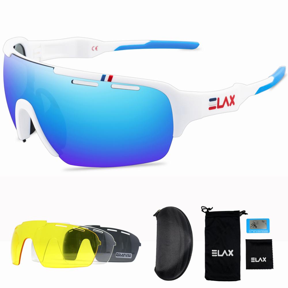4 linser polariserede sportsbriller ciclismo solbriller mtb briller: E5