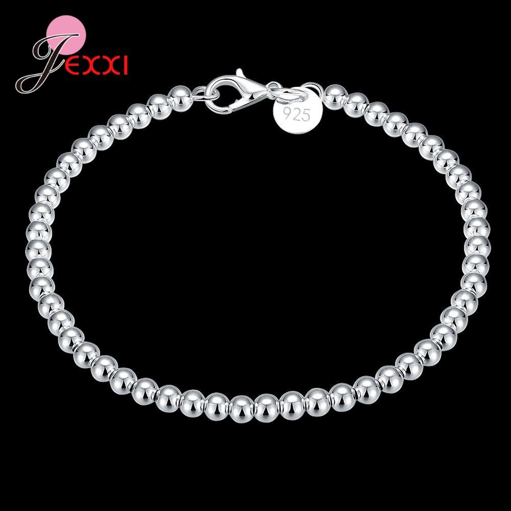 Aankomst Vrouwen Meisjes Mode 925 Sterling Zilveren Kralen Armbanden & Bangles Met Kreeft Trendy Bruiloft Sieraden Hand Sieraden