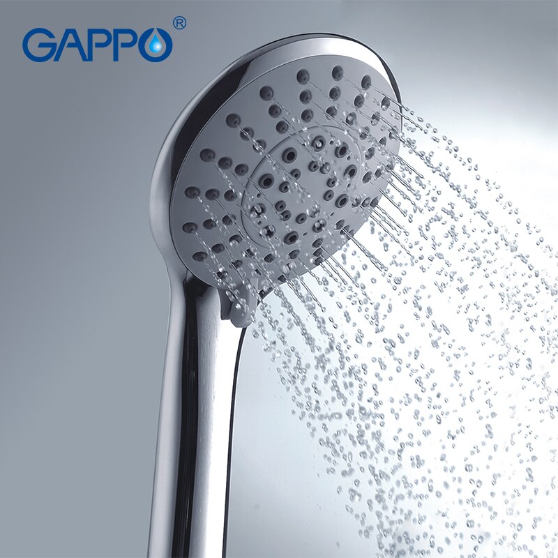 Gappo Badkamer handdouche bad douche douche massage Ronde regenval handdouche Hoofd ABS chrome water besparen sauna mengkraan g16