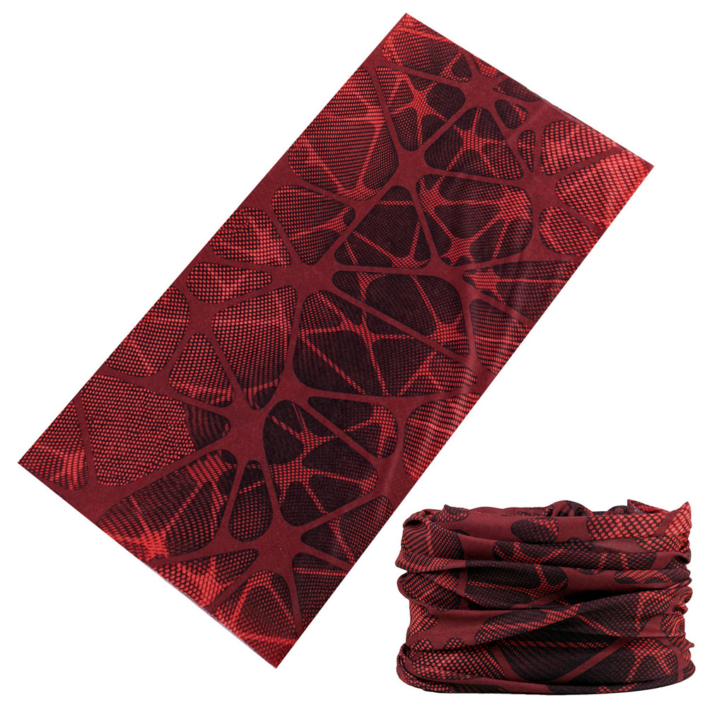 Green Bandanas Future Geometry Sports Headbands For Woman Man Balaclava Funny Face Mask Cycling Neck Scarf: Clear