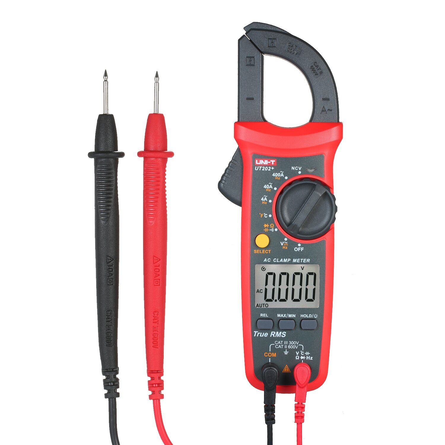 UNI-T UT202+ 4000 Counts Digital Clamp Meter True RMS Multimeter Clamp Ammeter Voltage Meter NCV Test Universal Meter Tester