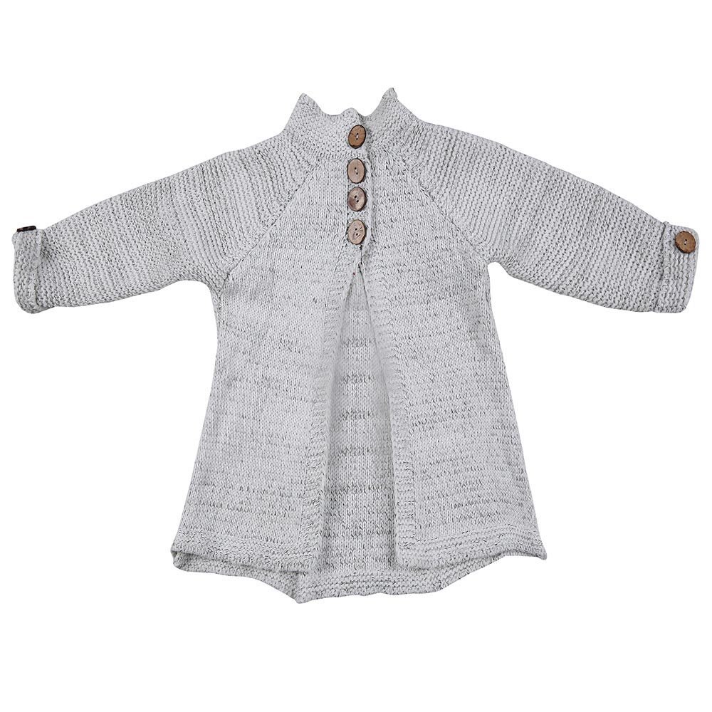 Toddler Kids Baby Girls Outfit abbigliamento bottone maglione lavorato a maglia Cardigan cappotto top abbigliamento per bambini abbigliamento per ragazze: 3T