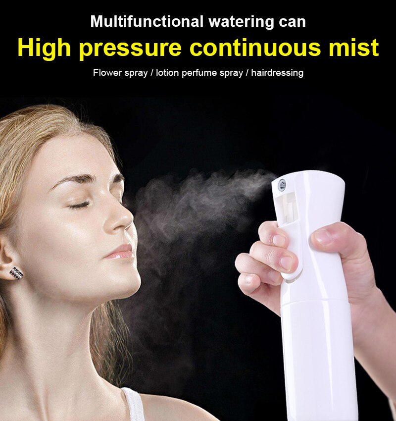 200/300ml Ultra-fine Atomization Bottle High Pressure Spray Bottle Toning Water Bottle Spray Bottle Portable Garden Watering Can