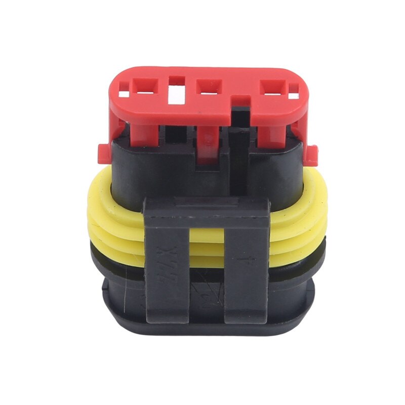 10 Sets Full Waterproof Car Connector 1P, 2P, 3P, 4P Bit Core Connector Terminal Connector Auto Replacement Parts