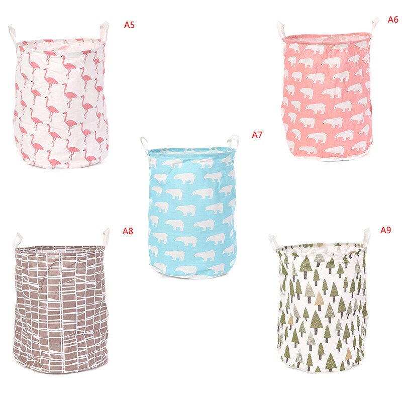 1PC Foldable Laundry Basket Organizer Dirty Clothes Laundry Storage Basket For Toys Waterproof Hamper Laundry Basket