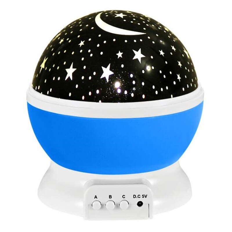 Galaxy Starry Sky Night Light Rotating Projector Star Moon LED Lamp Master Projection Lamp Baby's Room Decor Kids Birthday