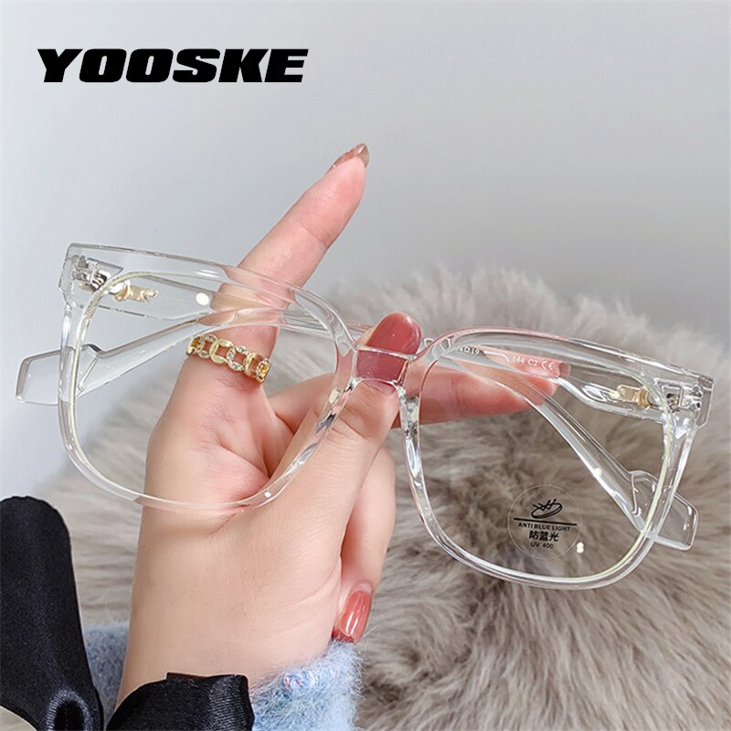 YOOSKE – lunettes de vue Anti-lumière bleue, monture pour ordinateur, léopard, surdimensionnées,