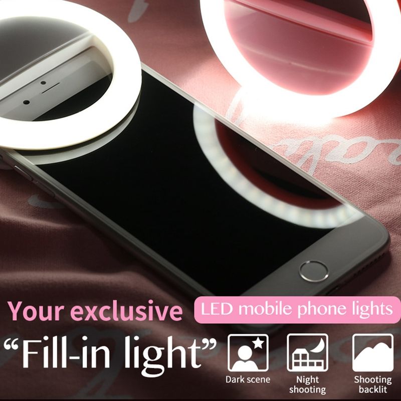 Selfie Light Portable LED Ring Light Fill for Smart Phone