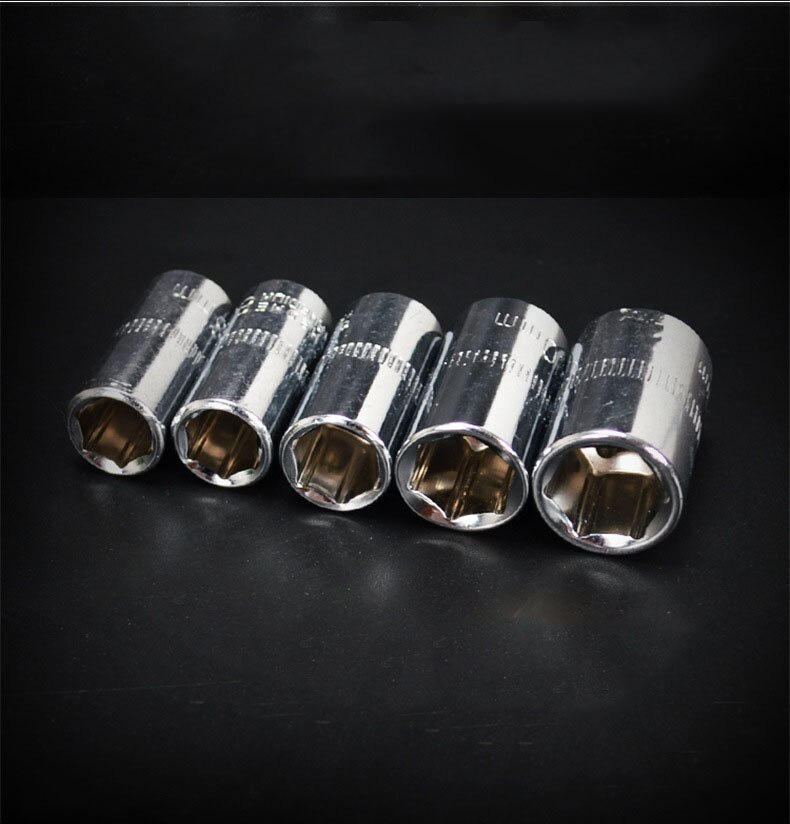 1Pcs 1/4 Inch 6.3MM Hex Short Sockets Adapters Spanner Ratchet Converter Socket Wrench Adapters 4mm-14mm Car Repair Tools