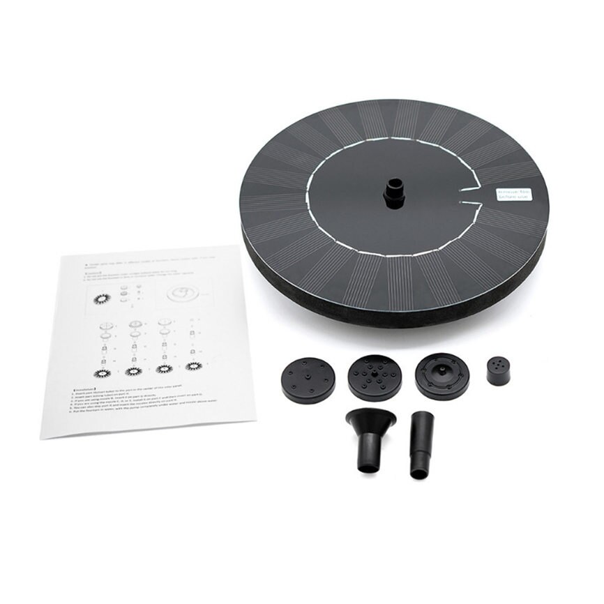 Upgraded Solar Fountain Solar Fountain Pump With Battery Backup Solar Panel Kit 180*38mm Aug#1
