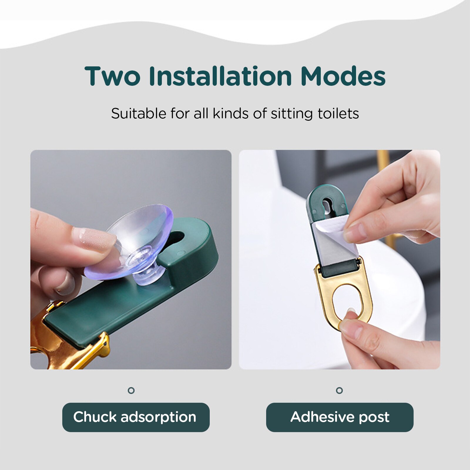 Self Adhesive Toilet Lid Opener 180 Degree Rotatin... – Grandado