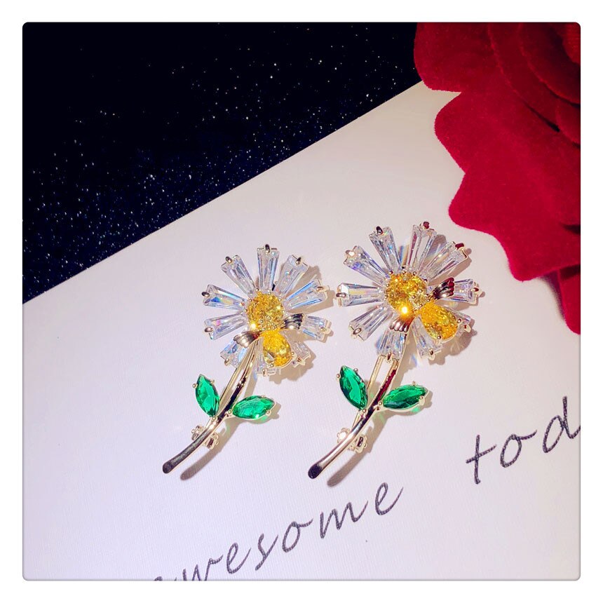 Broches Voor Vrouwen S925 Zonnebloem Bee Broche Pin Eenvoud Mooie Vest Sjaal Gesp Temperament Overjas Accessoires