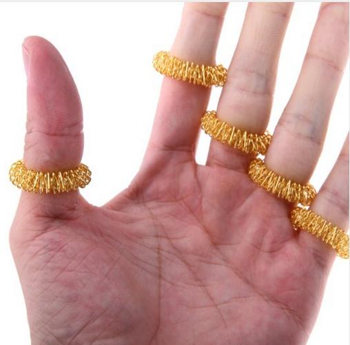 100 stuks/partij vingermassage ring acupunctuur ringen gezondheidszorg lichaamsmassager