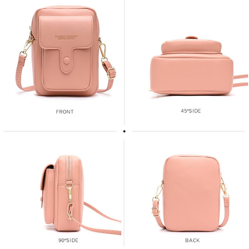 Neue Klappe Weibliche Schulter Tasche Aus Leder Große Kapazität Bote Umhängetaschen Für Frauen Kleine Telefon Geldbörse