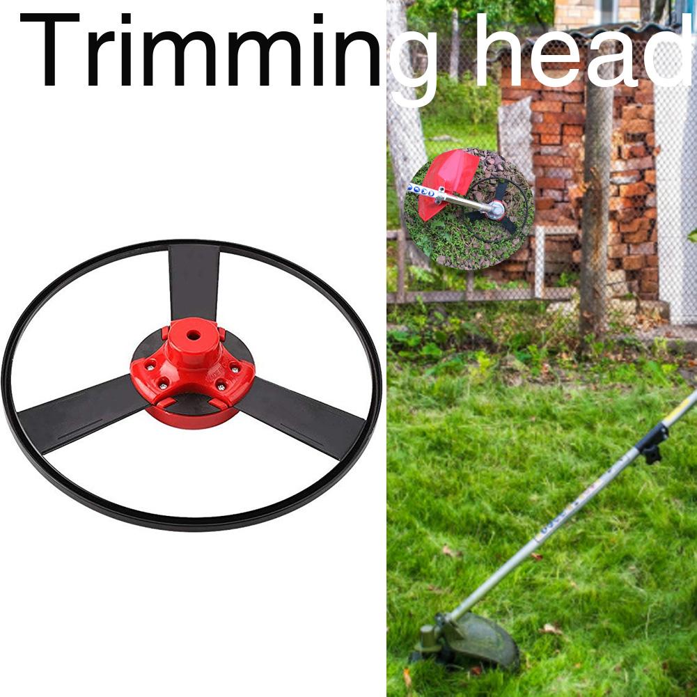 Round Universal Lawn Mower Trimmer Head Stainless Steel Grass Brush Cutter Brush Cutting Head Easy Cutting Garden Power Tool