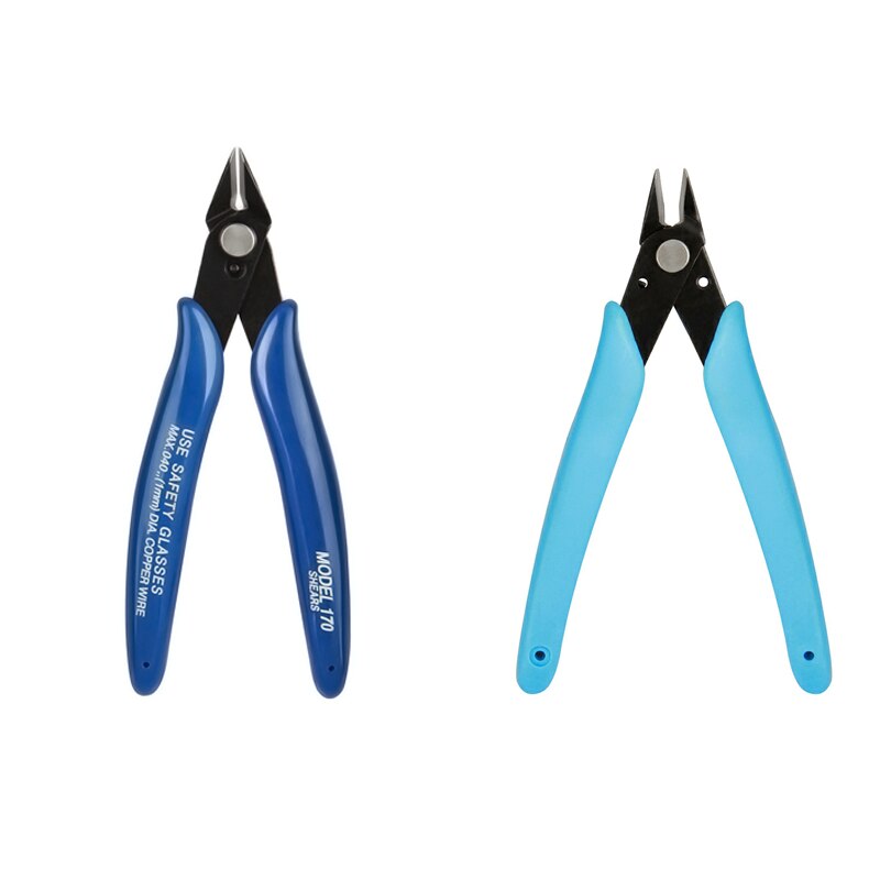 Electrical Wire Cable Cutters Anti-slip Side Cutters Snips Flush Nipper Mini Diagonal Pliers Hand Tools