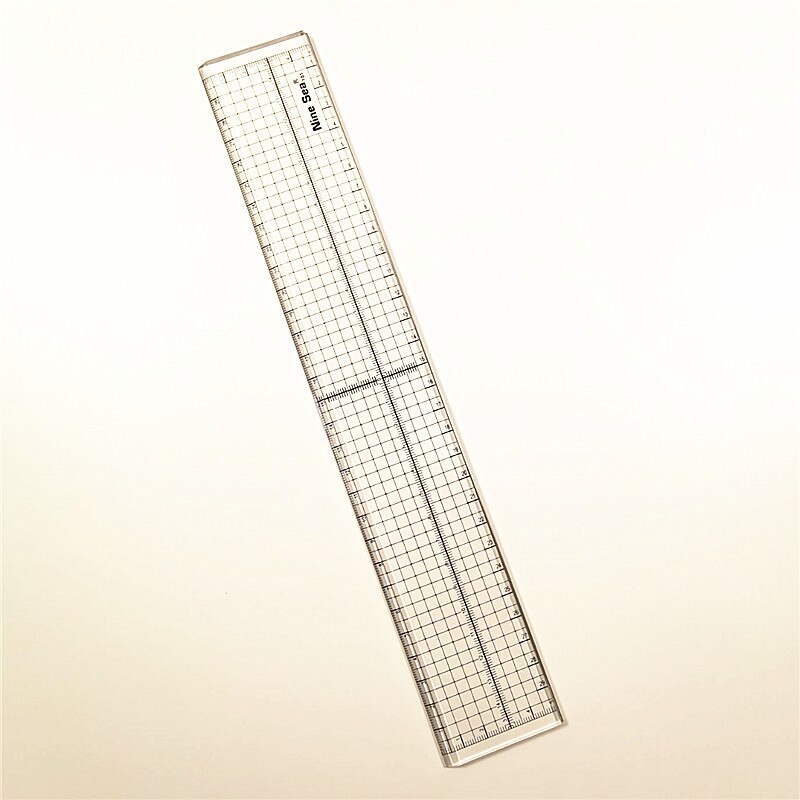 1pcs Plastic Sewing Tailor Ruler Patchwork Straight Ruler Yardstick Quilting Measure Ruler DIY Sewing Drawing Ruler Too: 5x30cm S5