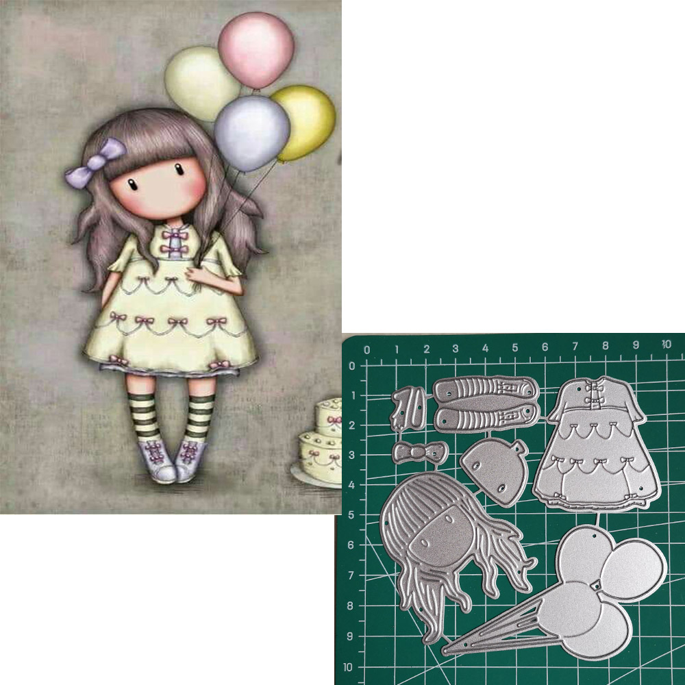 76 Clown mädchen schablonen für diy scrapbooking sterben neuheiten metall schneiden stirbt für karte, der rahmen stirbt: 70
