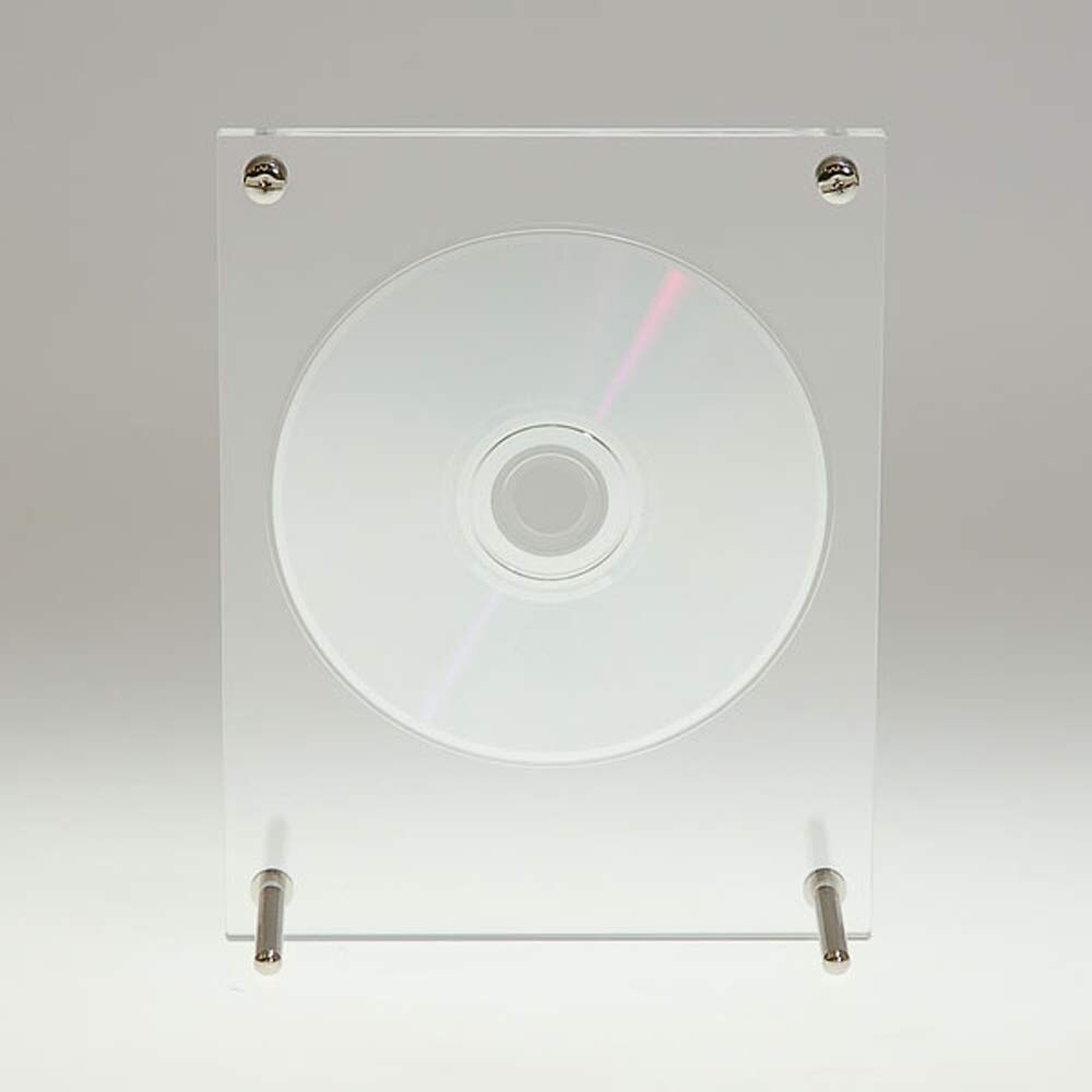 Clear Acrylic Single CD/DVD Case Display Holder Easel 5.5‘’D×7‘’H