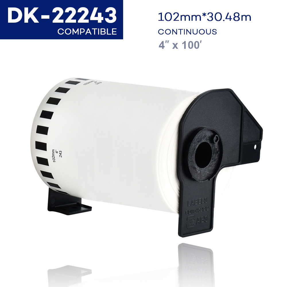 1Roll DK Series Thermal Paper Compatible for Brother Label Printer White Paper DK22205 DK-22205 DK-11201 DK-11208 DK-11204: DK-22243