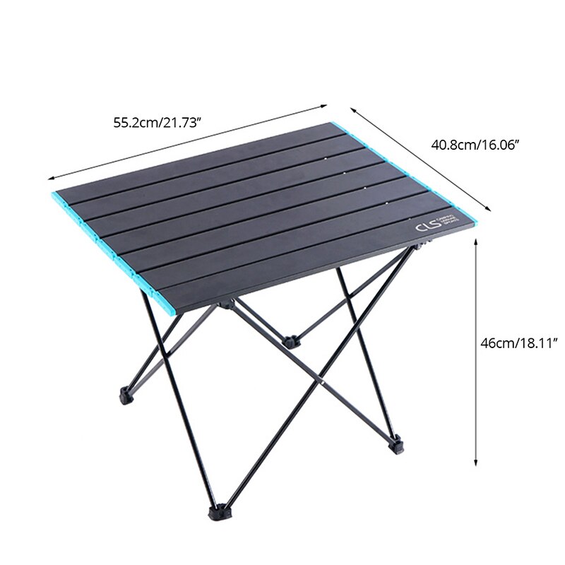 Outdoor Foldable Table Ultralight Aluminum Portable Camping Beach Garden BBQ Fishing Picnic Desk Collapsible Computer Tables: Default Title